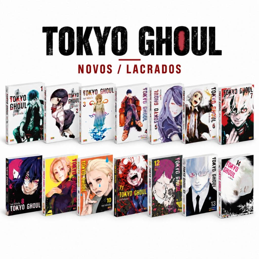 Mangá Tokyo Ghoul Volumes 1 ao 14 Avulsos Novos Lacrados Panini Português