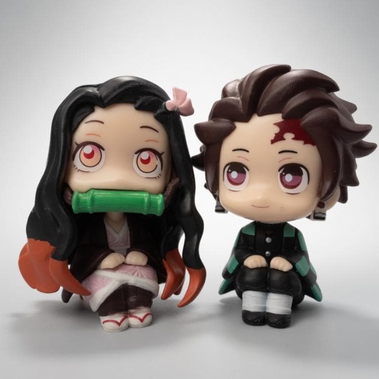 Action Figure - Demon Slayer - Kimetsu No Yaiba - Tanjiro e Nezuko