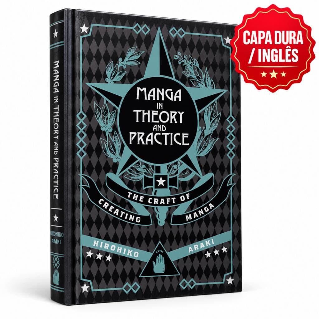 Livro Manga in Theory and Practice Hirohiko Araki Capa Dura em Inglês VIZ Media