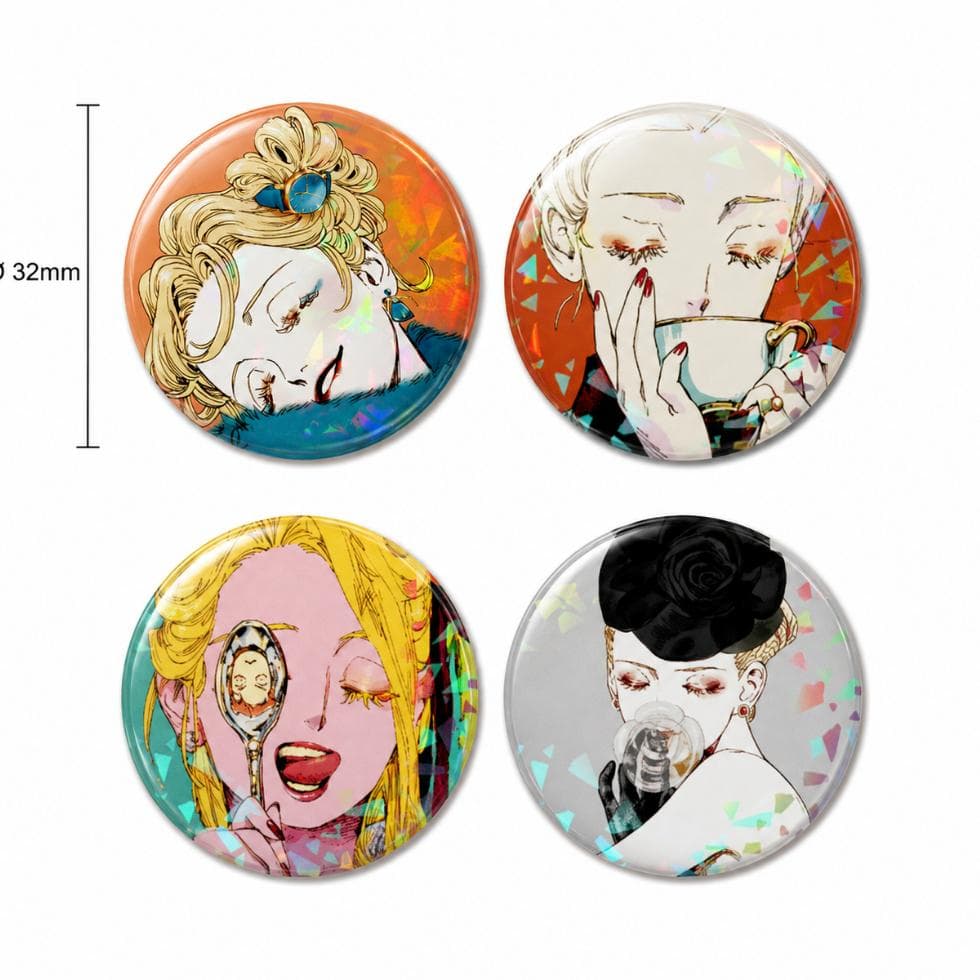 Botton Broche Emma Veil Manga Metal Button Boton Ilustração Presente Colecionável 25mm 32mm 58mm
