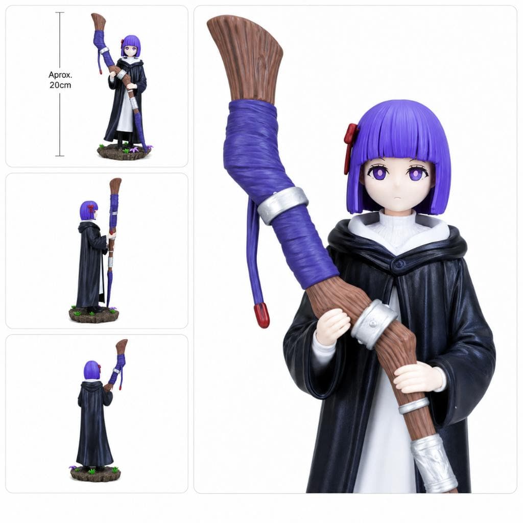 Action Figure Fern Cajado 20cm Sousou no Frieren Jornada para o Além Boneco Anime Estatueta Colecionável PVC