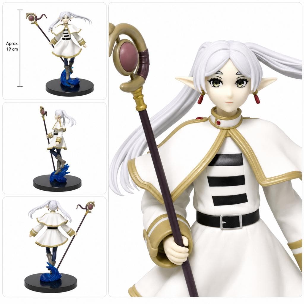 Action Figure Frieren 19cm Sousou no Frieren Jornada para o Além Boneco Anime Estatueta Colecionável PVC