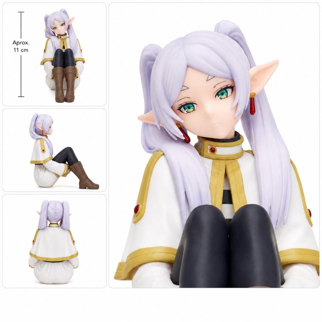 Action Figure Frieren Sentada 11cm Sousou no Frieren Jornada para o Além Boneco Anime Estatueta Colecionável PVC