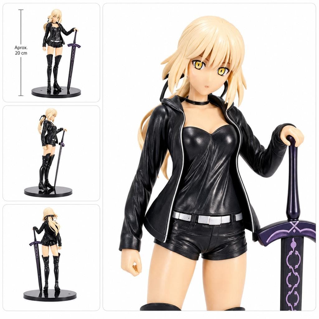 Action Figure Saber Alter Fate 23cm PVC Colecionável