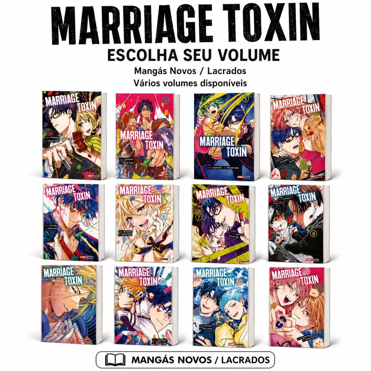 Mangá Marriage Toxin Panini Volumes Avulsos Novos e Lacrados
