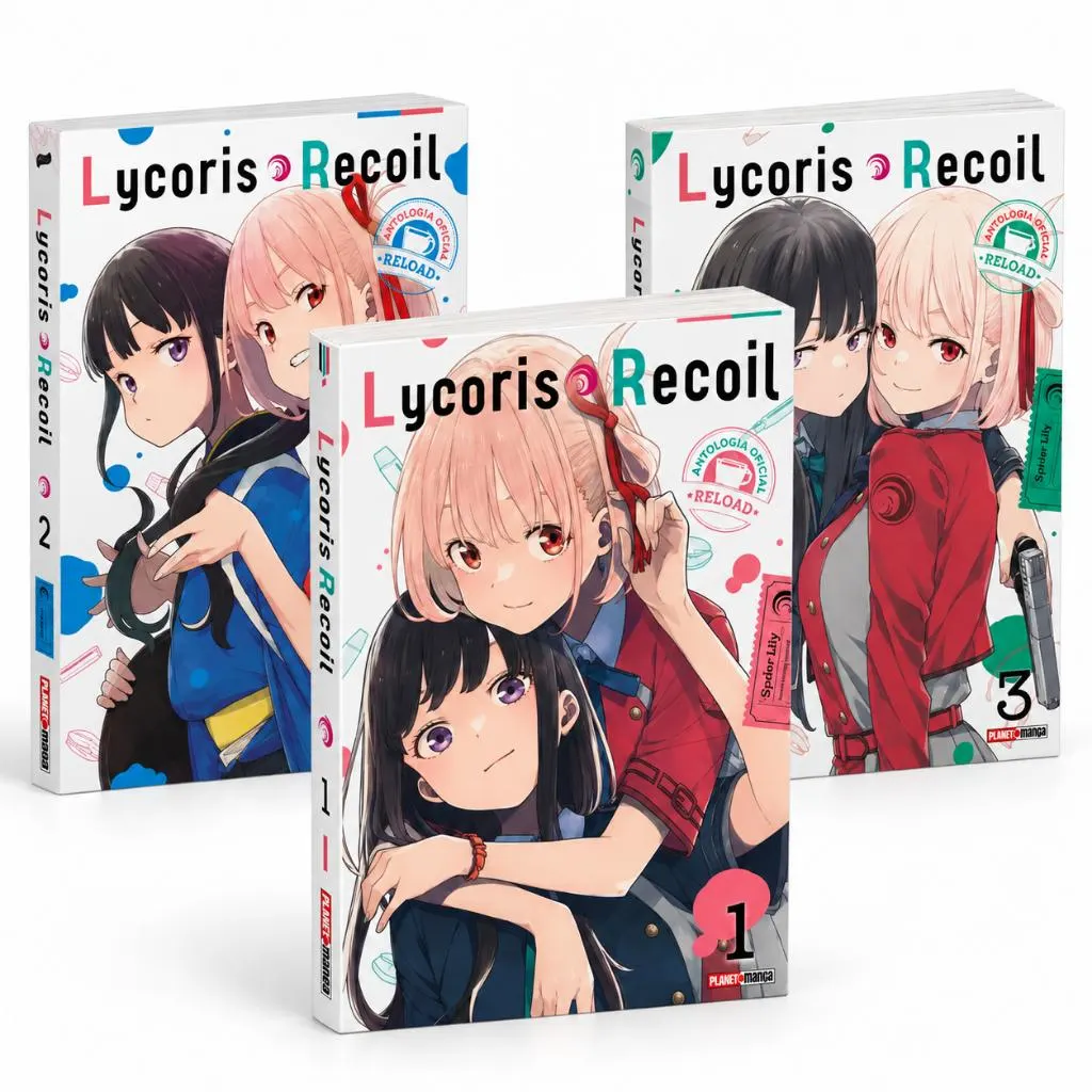 Mangá Lycoris Recoil Antologia Oficial Reload Vol. 1 2 ou 3 Panini