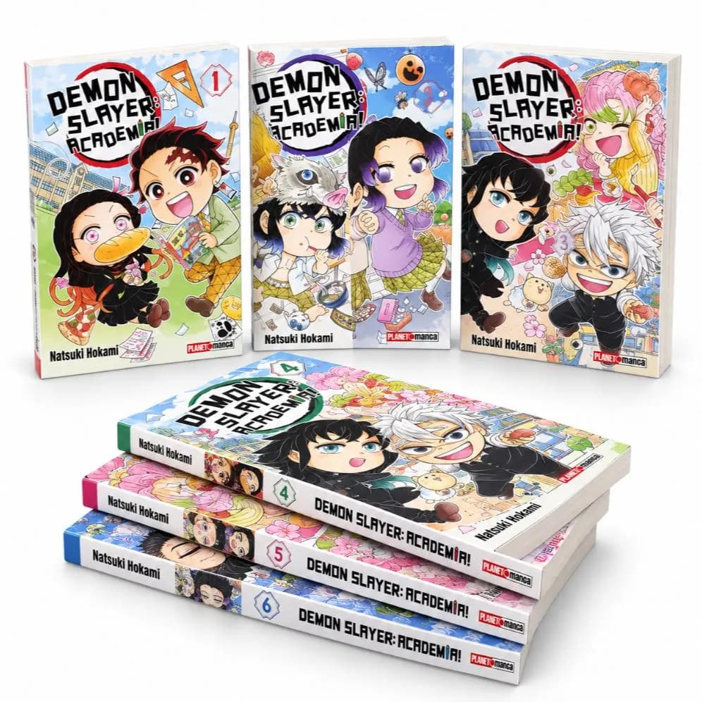 Mangá Demon Slayer Academia Volumes 1 ao 6 Avulsos Lacrados Panini