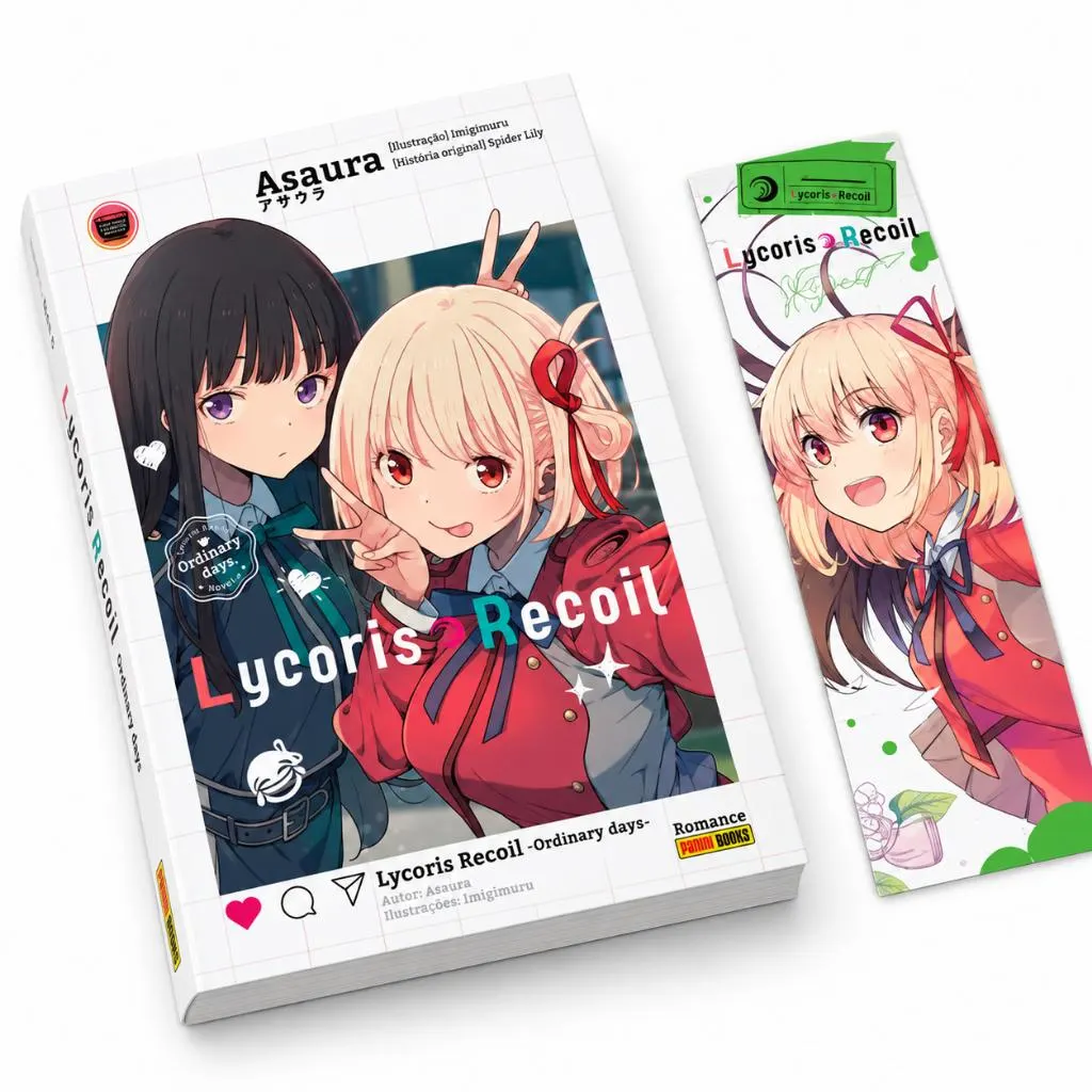Light Novel Lycoris Recoil Ordinary Days Panini Romance Books Português