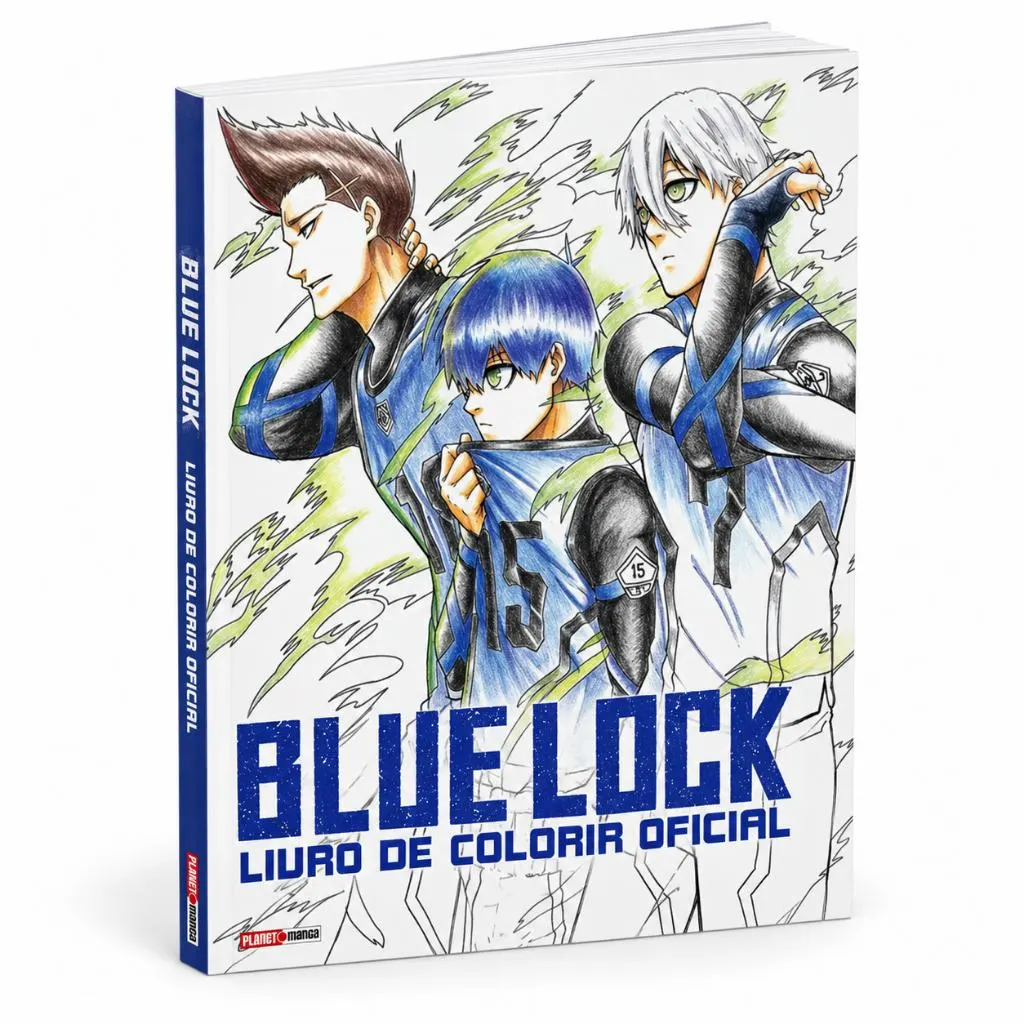 Blue Lock Livro de Colorir Oficial Panini 64 Páginas Novo Lacrado