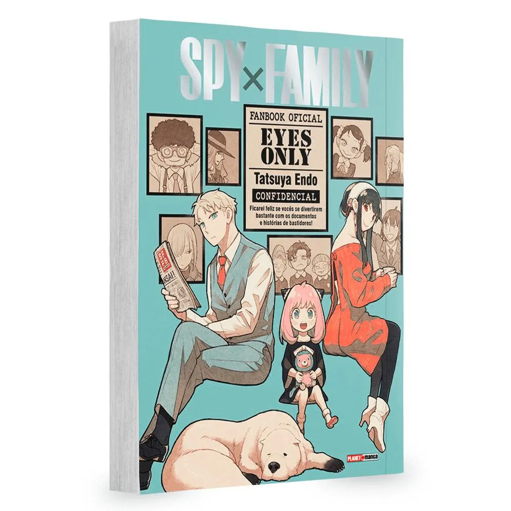 Fanbook Spy x Family Eyes Only Panini Português Tatsuya Endo Databook Guia Oficial Mangá Anya Forger Lacrado Arte