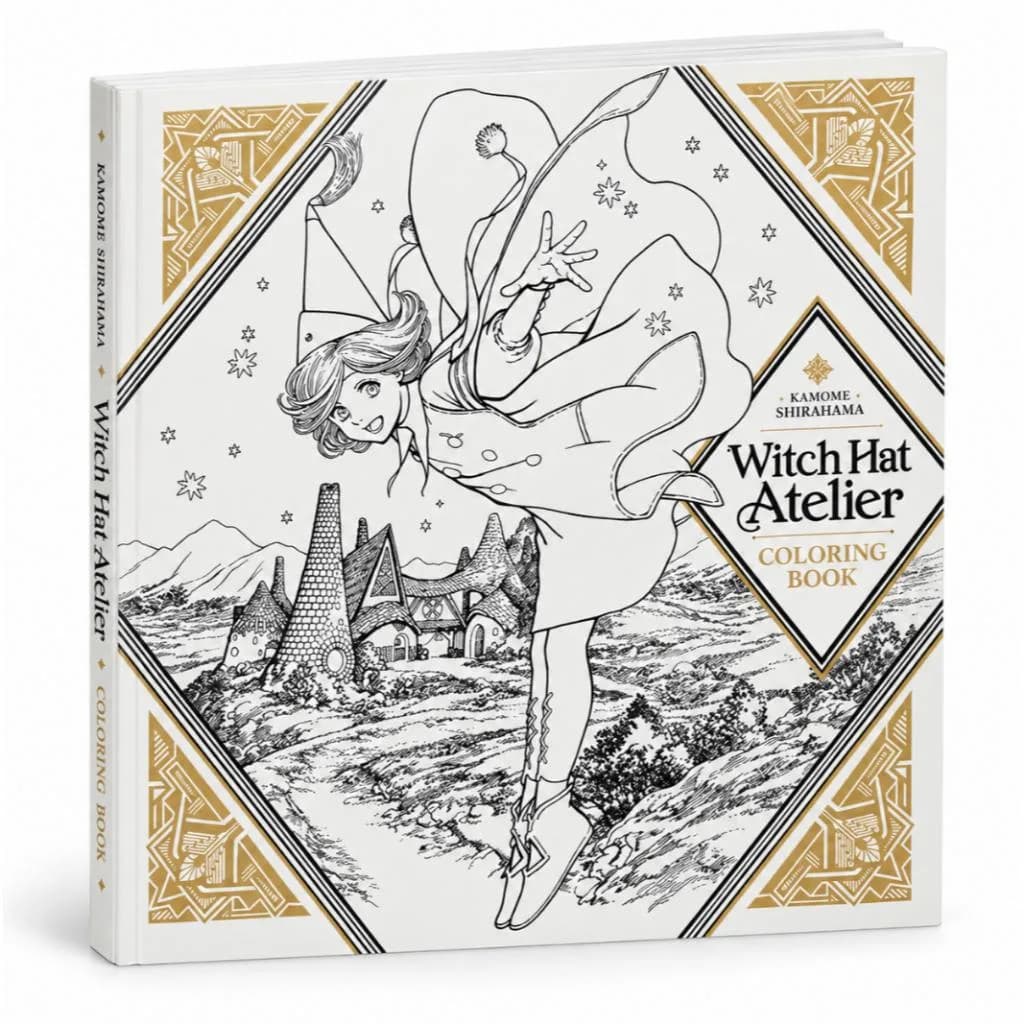 Livro de Colorir Atelier of Witch Hat Panini Português Kamome Shirahama Witch Hat Atelier Mangá Ilustrações Arte