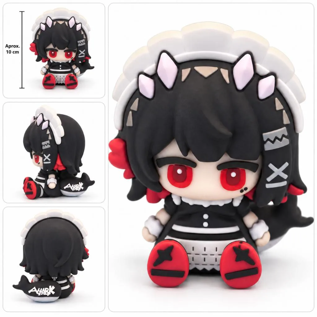 Mini Figure Ellen Joe Zenless Zone Zero 10 cm Chibi Nova sem Caixa