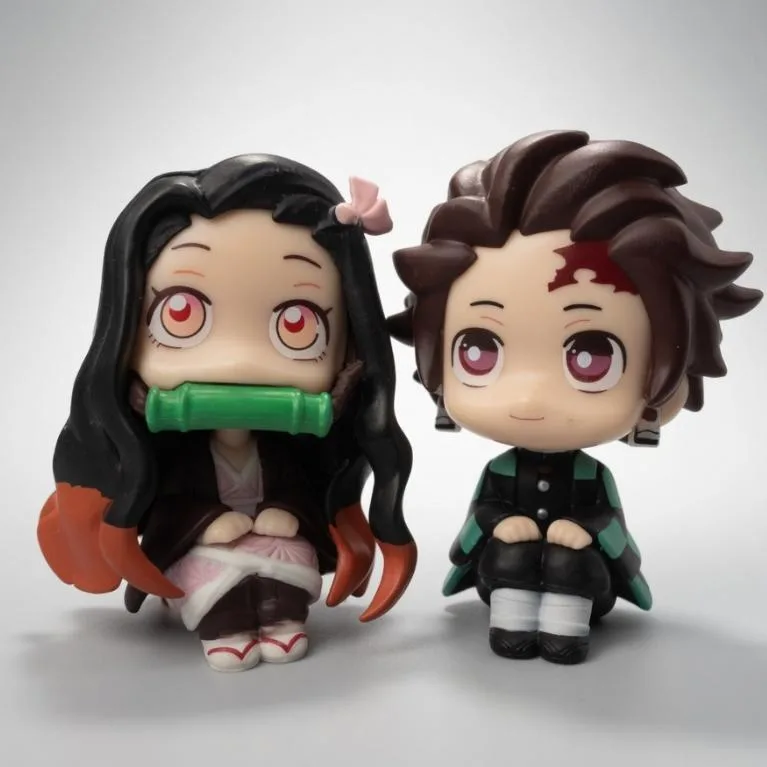 Action Figure - Demon Slayer - Kimetsu No Yaiba - Tanjiro e Nezuko