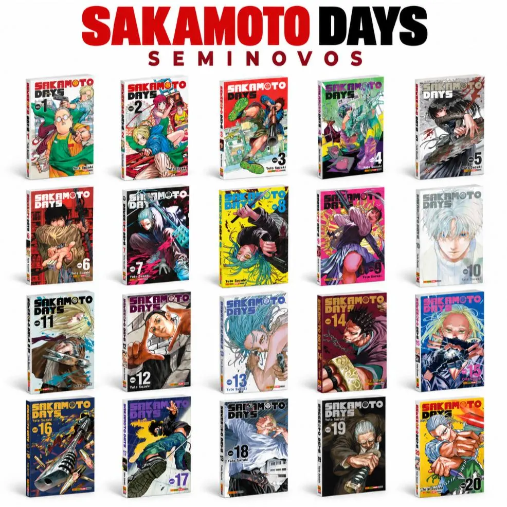 Mangá Sakamoto Days Volumes Avulsos Seminovos Panini Português