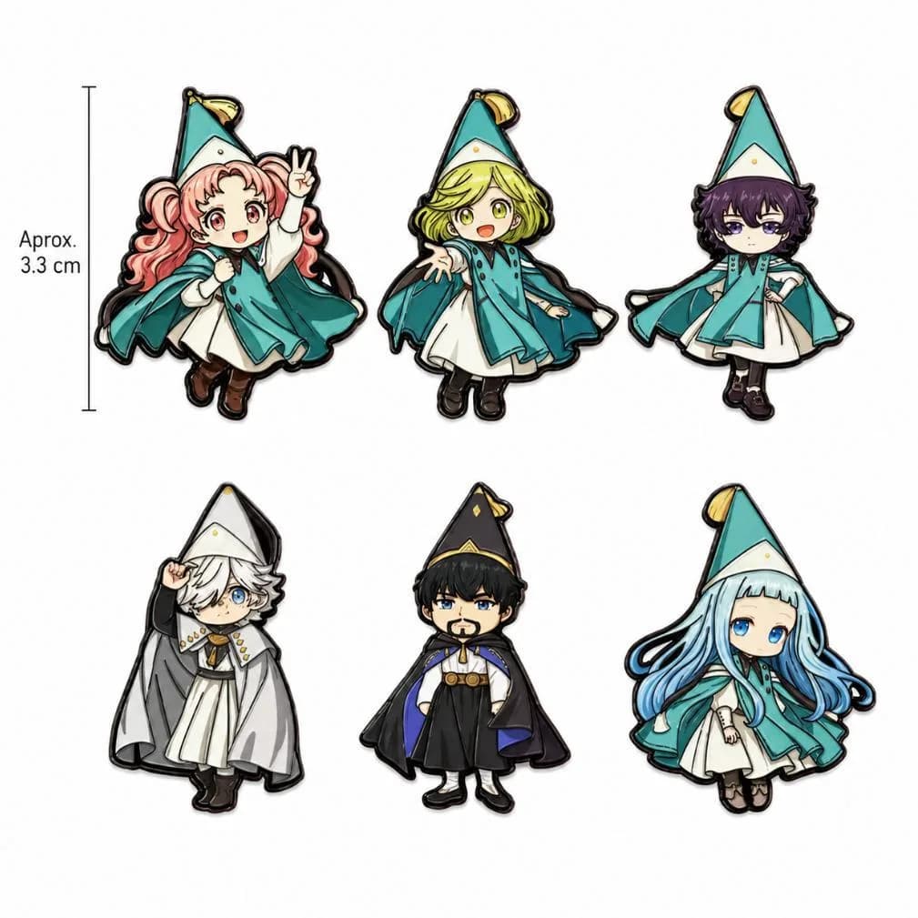 Pin Esmaltado Atelier of Witch Hat Anime Mangá Broche Metal Mochila Colecionável Presente