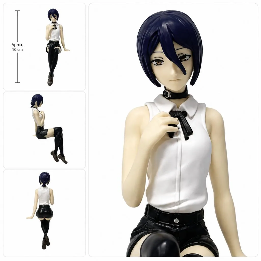 Action Figure Reze Chainsaw Man Sentada Anime Colecionável Sem Caixa