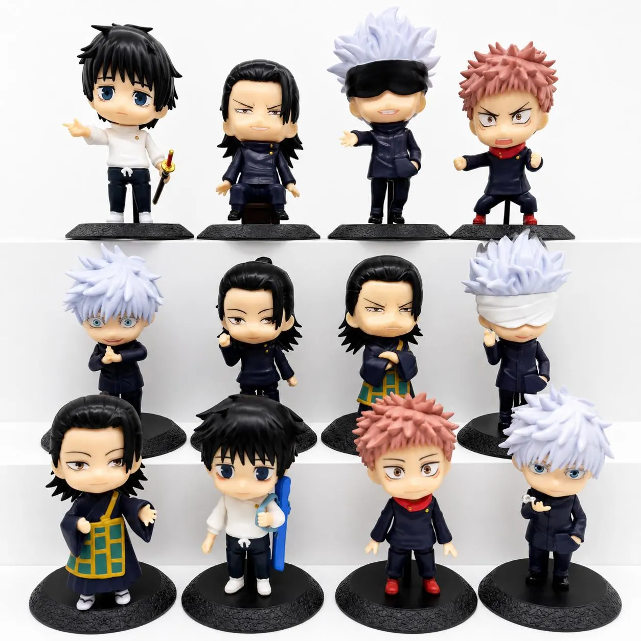 Action Figures Jujutsu Kaisen 10 cm com Braços Articulados 12 Modelos Avulsos sem Caixa