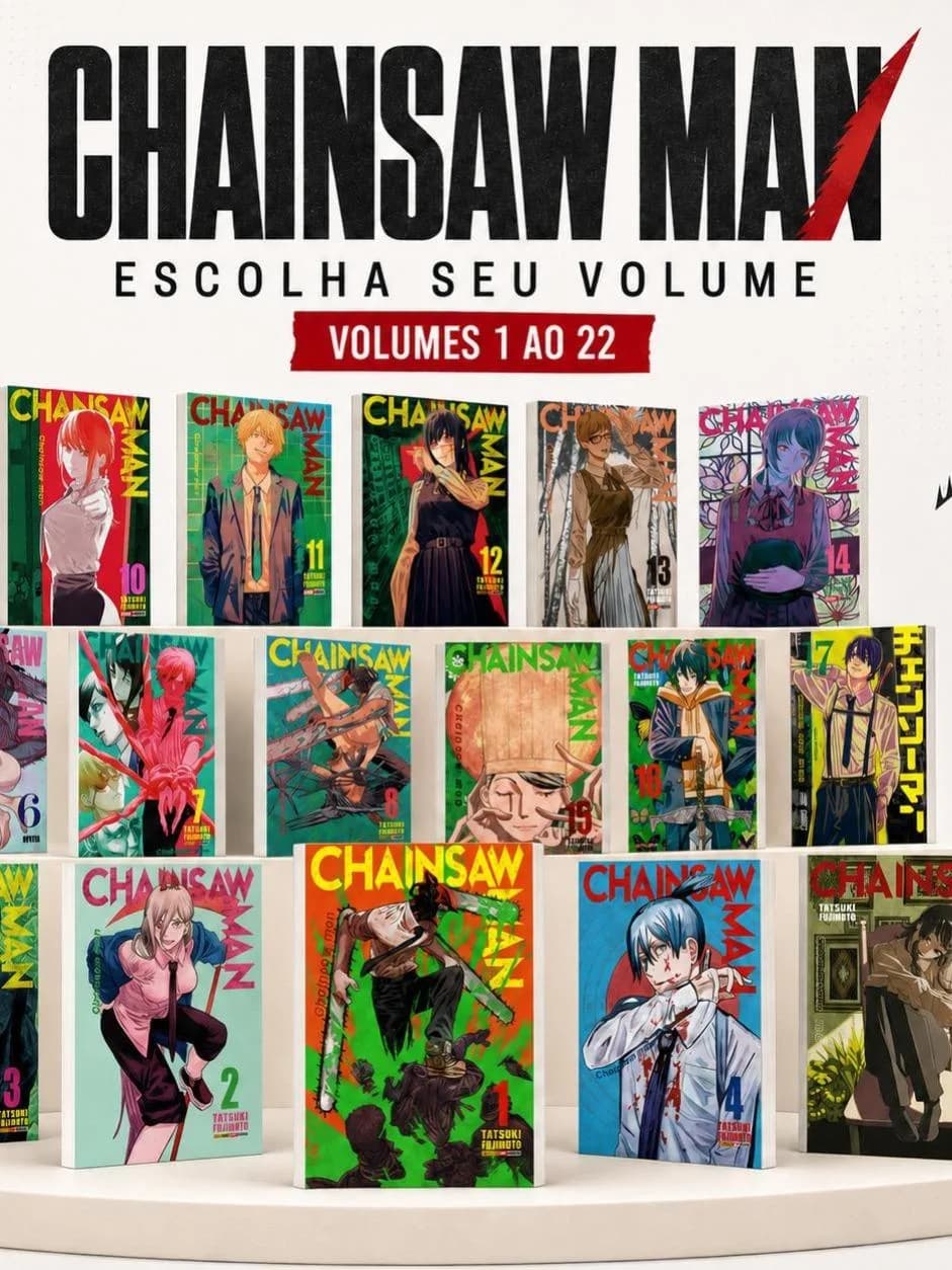 Mangá Chainsaw Man Seminovo Vários Volumes Avulsos Panini Português