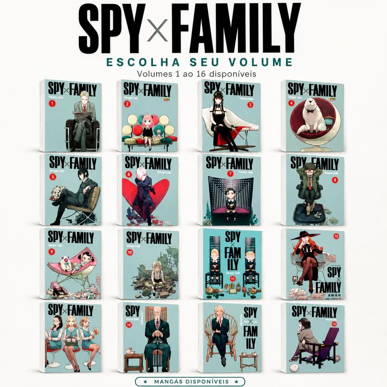 Mangá Spy x Family Volumes Avulsos Seminovos e Usados | Panini Português - Anya Loid Yor - Escolha seu Volume