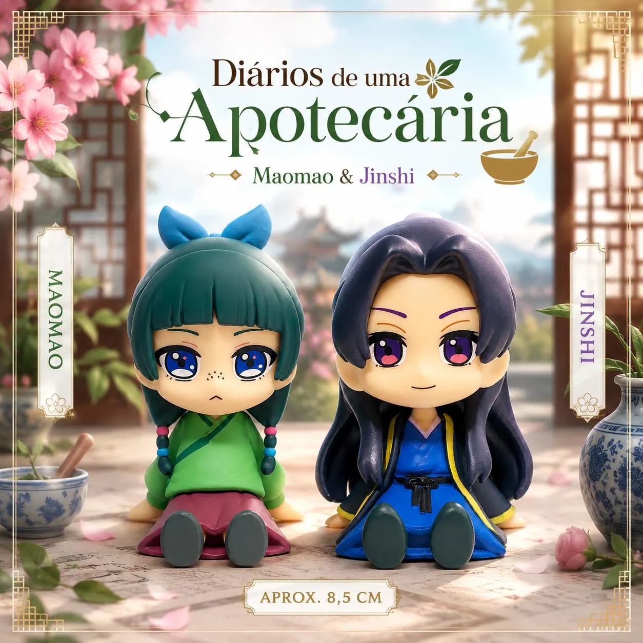 Action Figure Maomao ou Jinshi Chibi 8,5 cm Diários de uma Apotecária