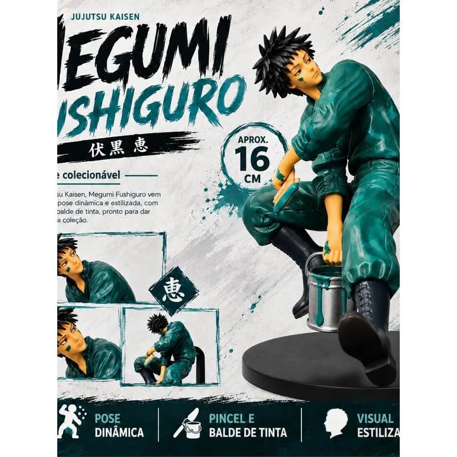 Action Figure Megumi Fushiguro Graffiti Battle 16 cm Jujutsu Kaisen
